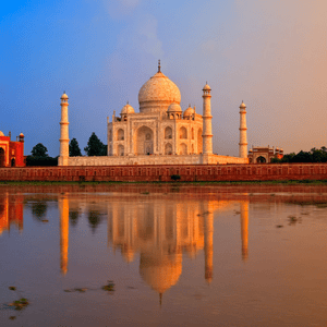 Taj Mahal al atardecer