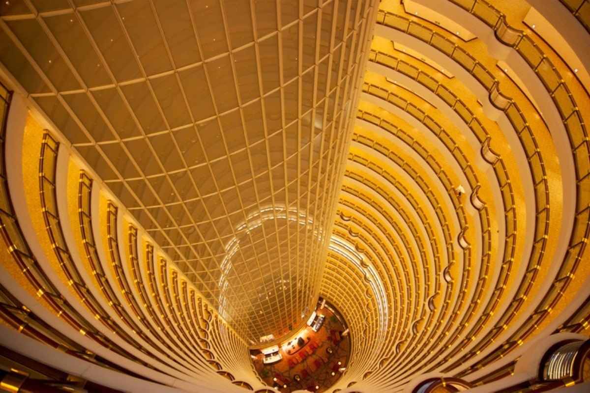 Torre Jinmao + Mercado AP en Shanghái