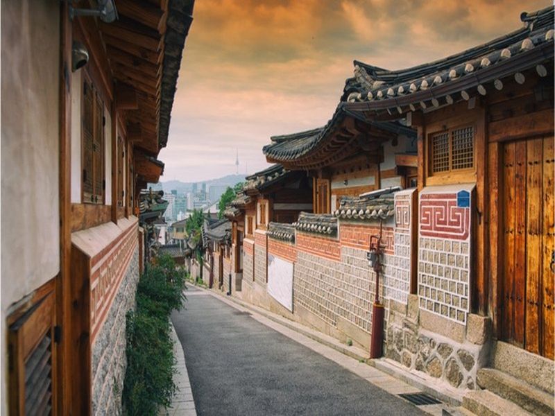 Aldea hanok de Bukchon, Seúl (Corea del Sur)
