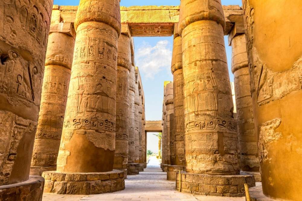 Sala hipóstila del Templo de Karnak en Luxor
