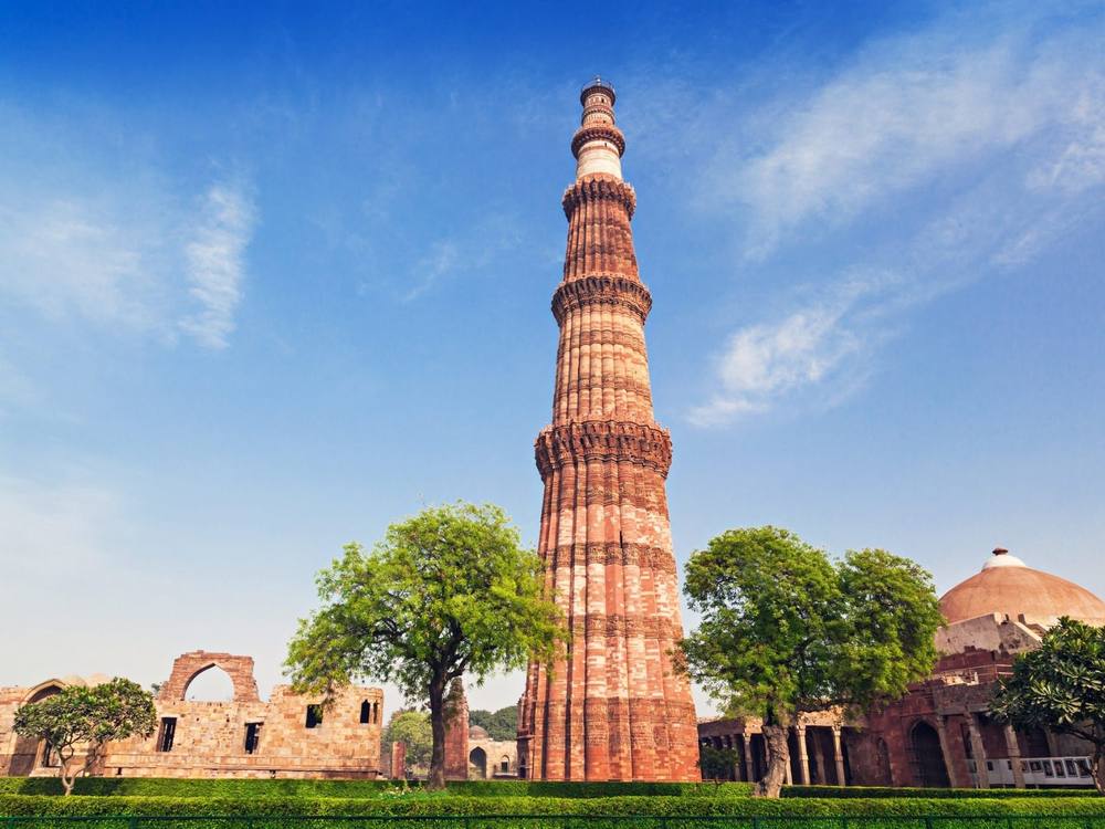 El minarete de Qutub Minar en Delhi