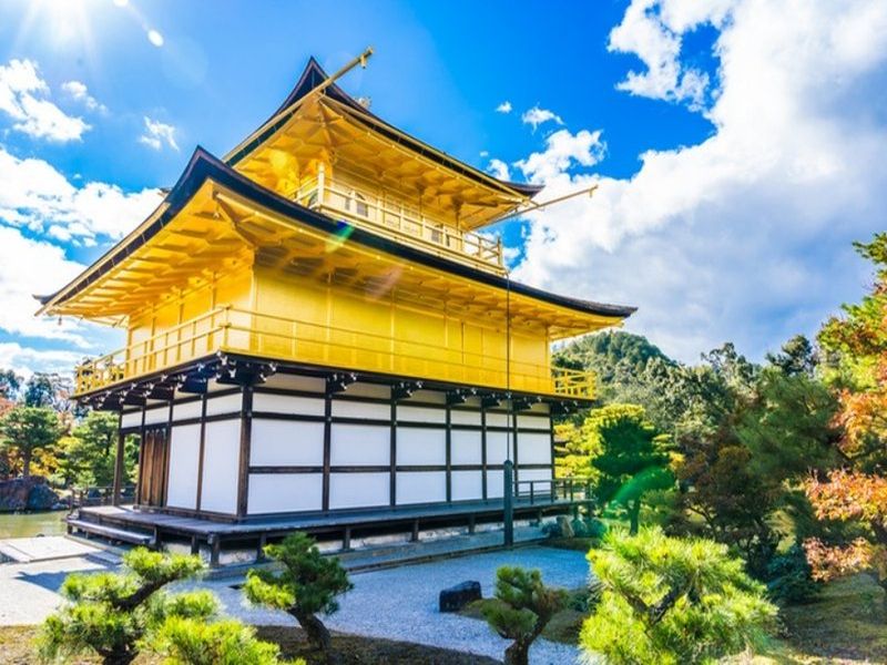 Pabellón Dorado Kinkaku-ji, Kioto (Japón)