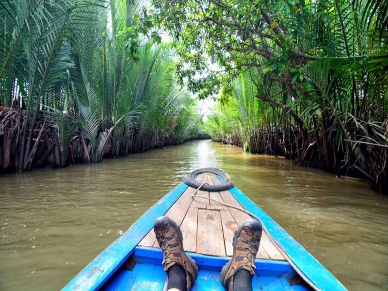 Canal del Delta del Mekong (Vietnam)